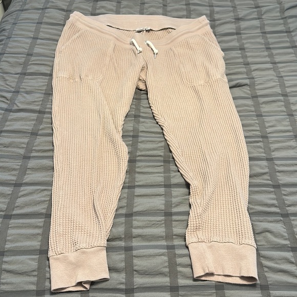 Maternity waffle jogger pants - Picture 2 of 2